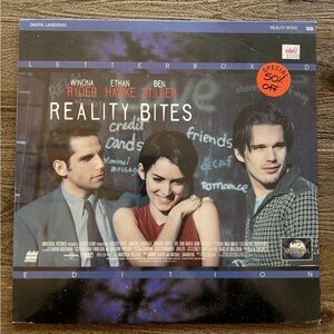 Reality Bites Laserdisc Sealed, 1990’s Vintage Universal Home Video